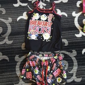 A breakfast rocks pajama set